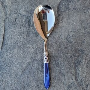 Bugatti Aladdin Antique Blue pearlized Handle Stainless Steel Serving …